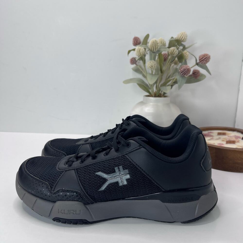 Kuru Quantum 2.0 Walking Comfort Sneaker Jet Black/Slate Gray Men 10 M Tried On